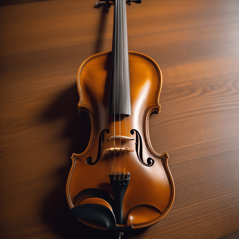 Violin up close