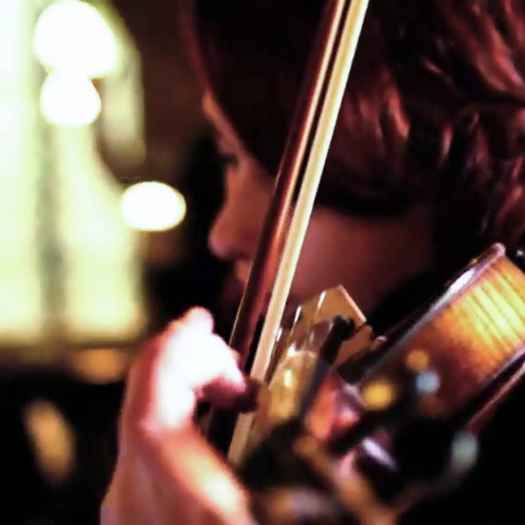 Aria’s violin by candlelight